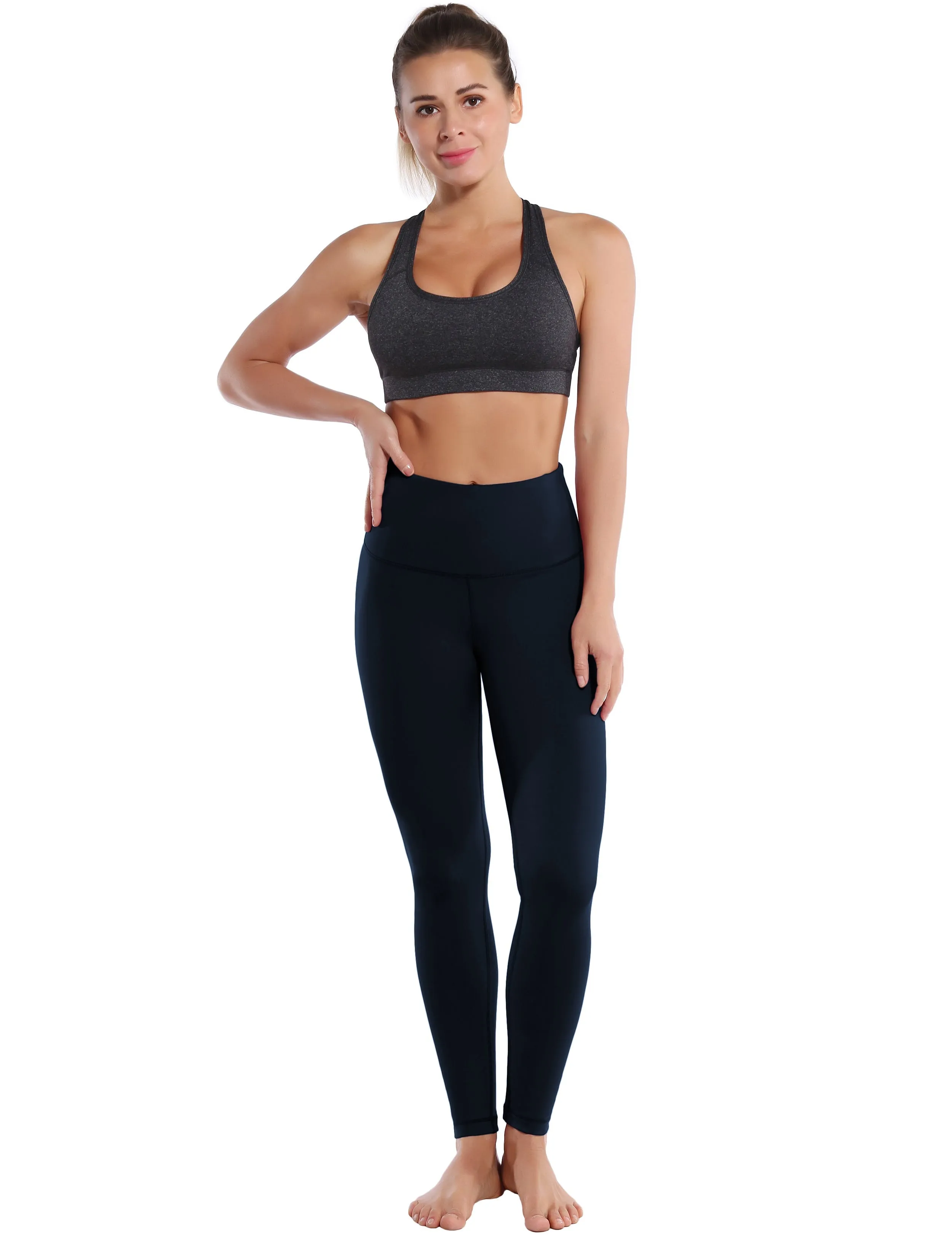 High Waist yogastudio Pants darknavy_yogastudio