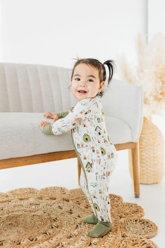 Hoppy Homestead Zip Romper