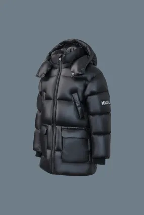 Kennie-Tlus Boys Hooded Down Jacket (Black) - MP0015920001BLK