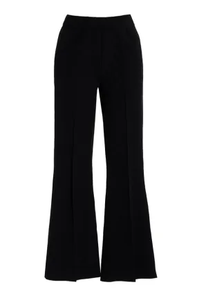 Kick Stretch-Cotton Long Pants In Subtle Jacquard Black