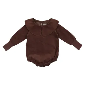 Kin   Kin Brown Corduroy Long Sleeved Romper