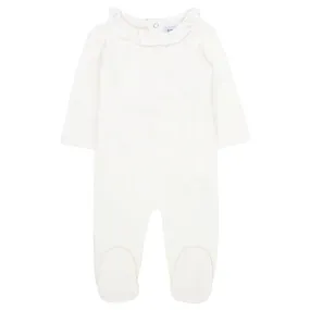 Kipp White Bud Ruffle Romper