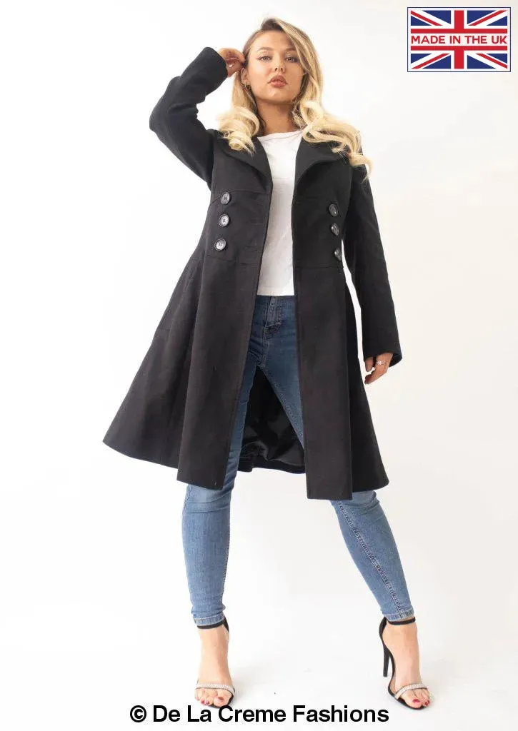 Kirsty Slim Fit A-Line Coat