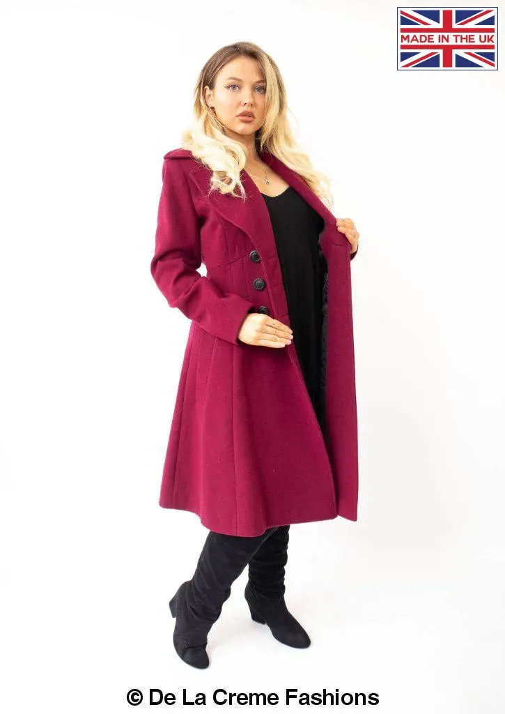 Kirsty Slim Fit A-Line Coat