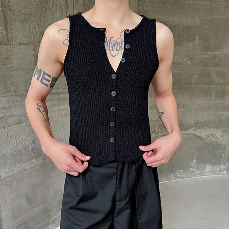 Knitted Slim Fit Vest