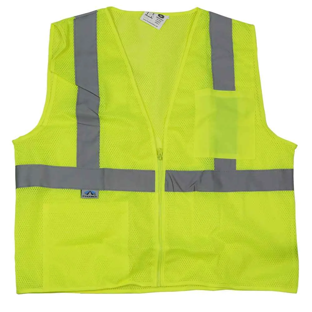 Lime Reflective Safety Vest - Hi Vis Vest - XL