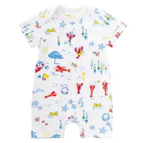 Lobsters on Vacation Baby Romper