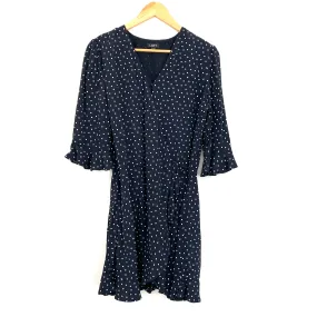 LOFT Polka Dot Faux Wrap Romper- Size 4