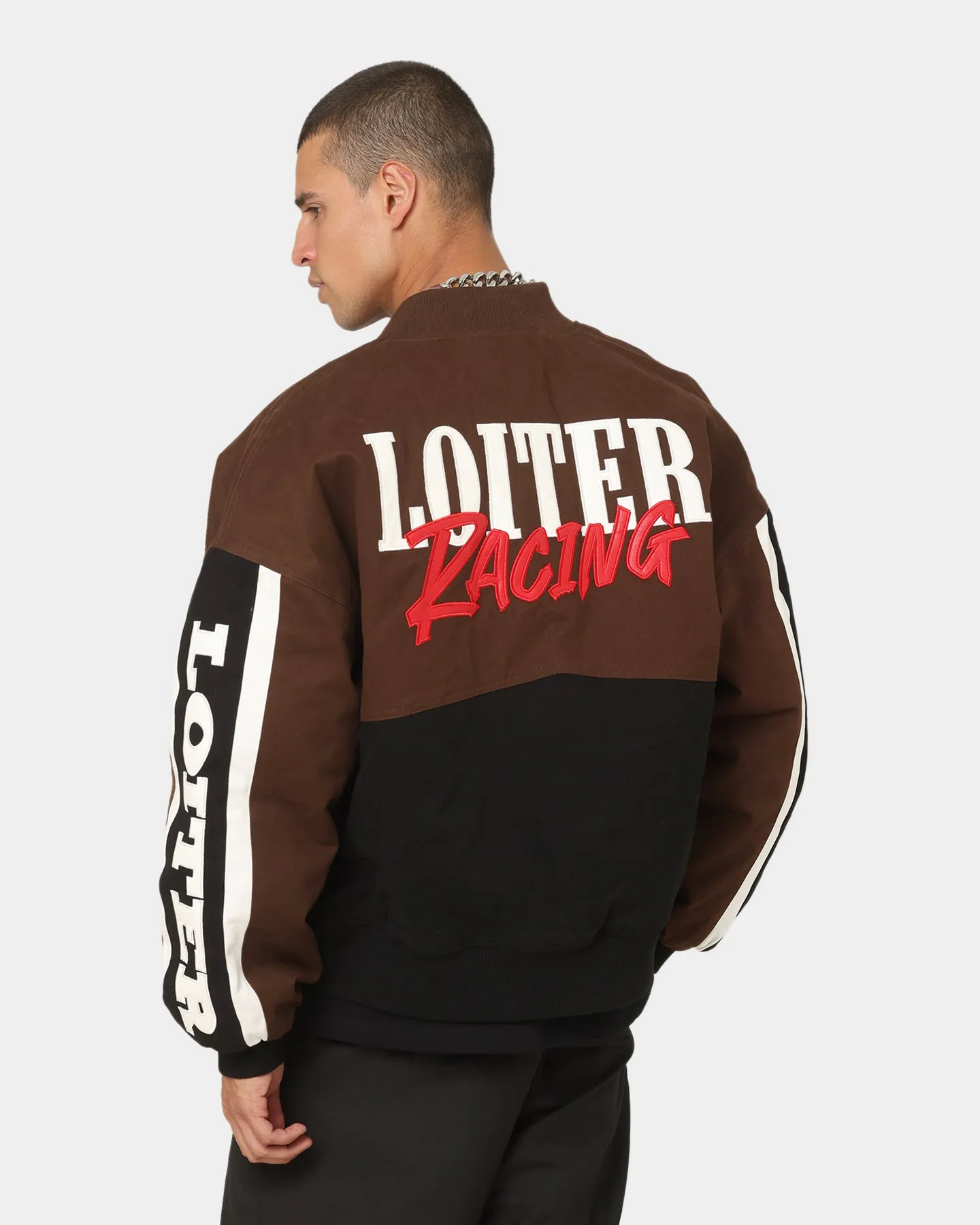 Loiter Motor Sport Jacket Brown