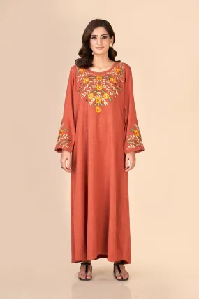 LONG DRESS (EMBROIDERED) W24-F39