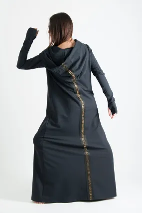 Long Hooded Trendy Dress TINA