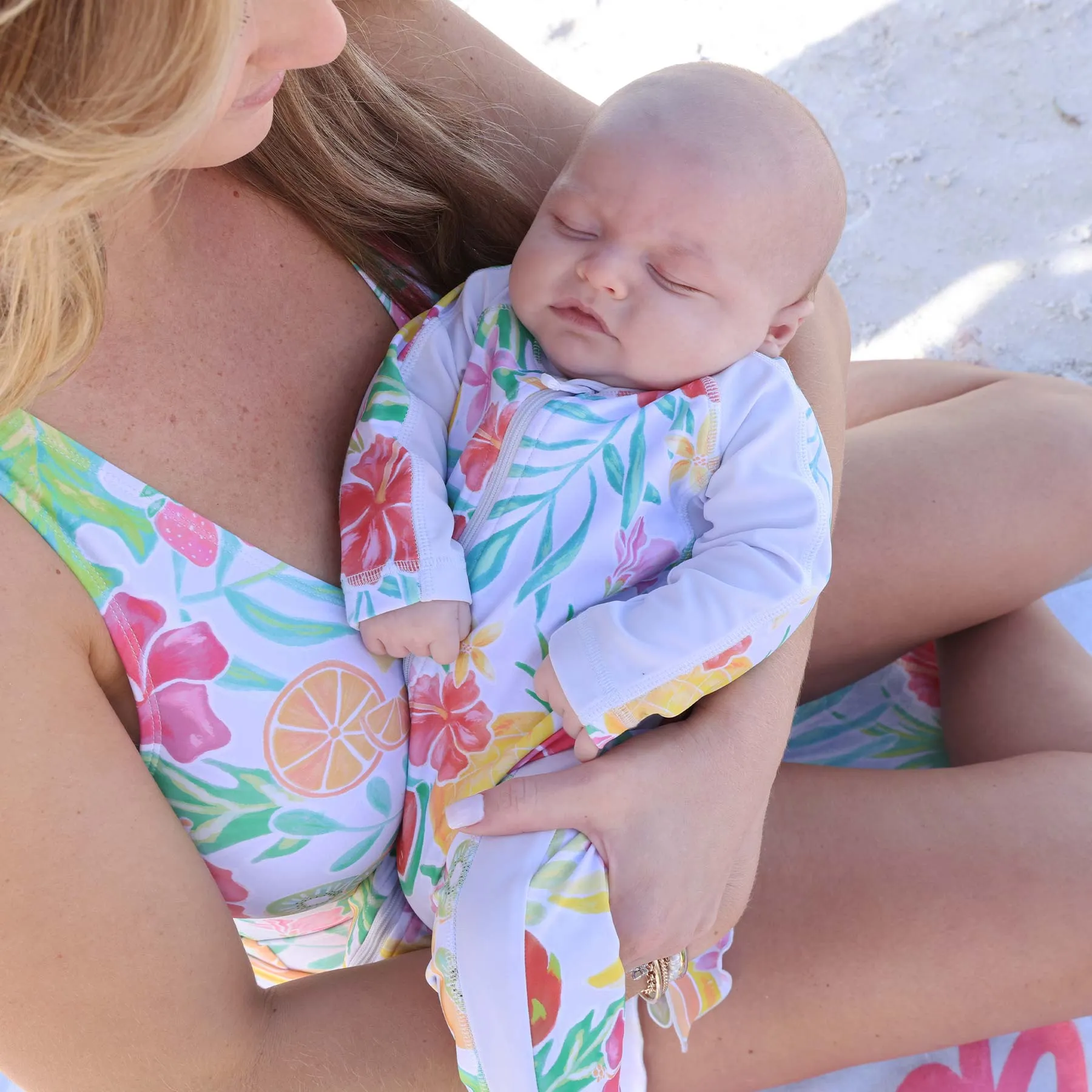 Long Sleeve Rash Guard Swim Romper Full Length | All Prints