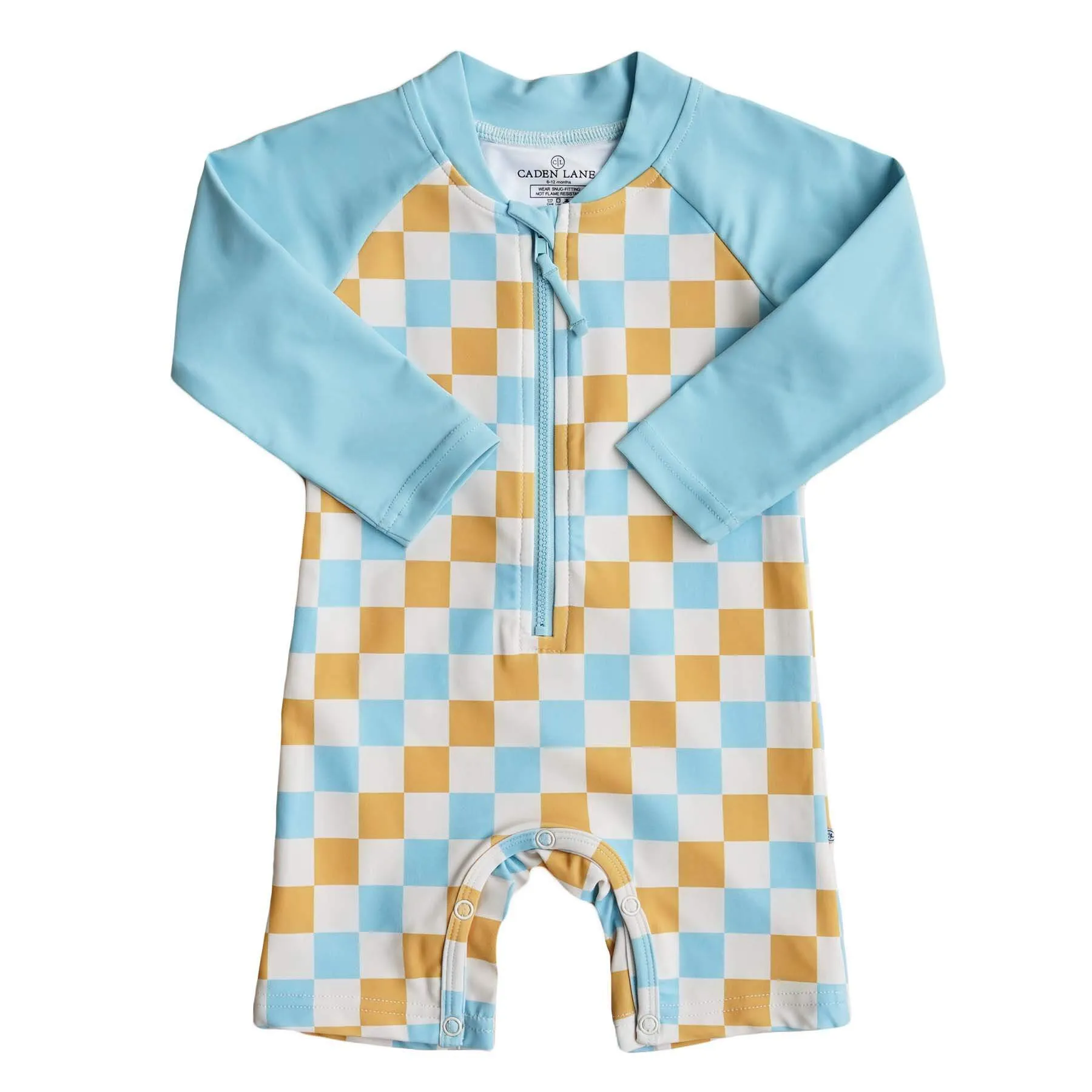 Long Sleeve Rash Guard Swim Romper Shortie | Sun's Out