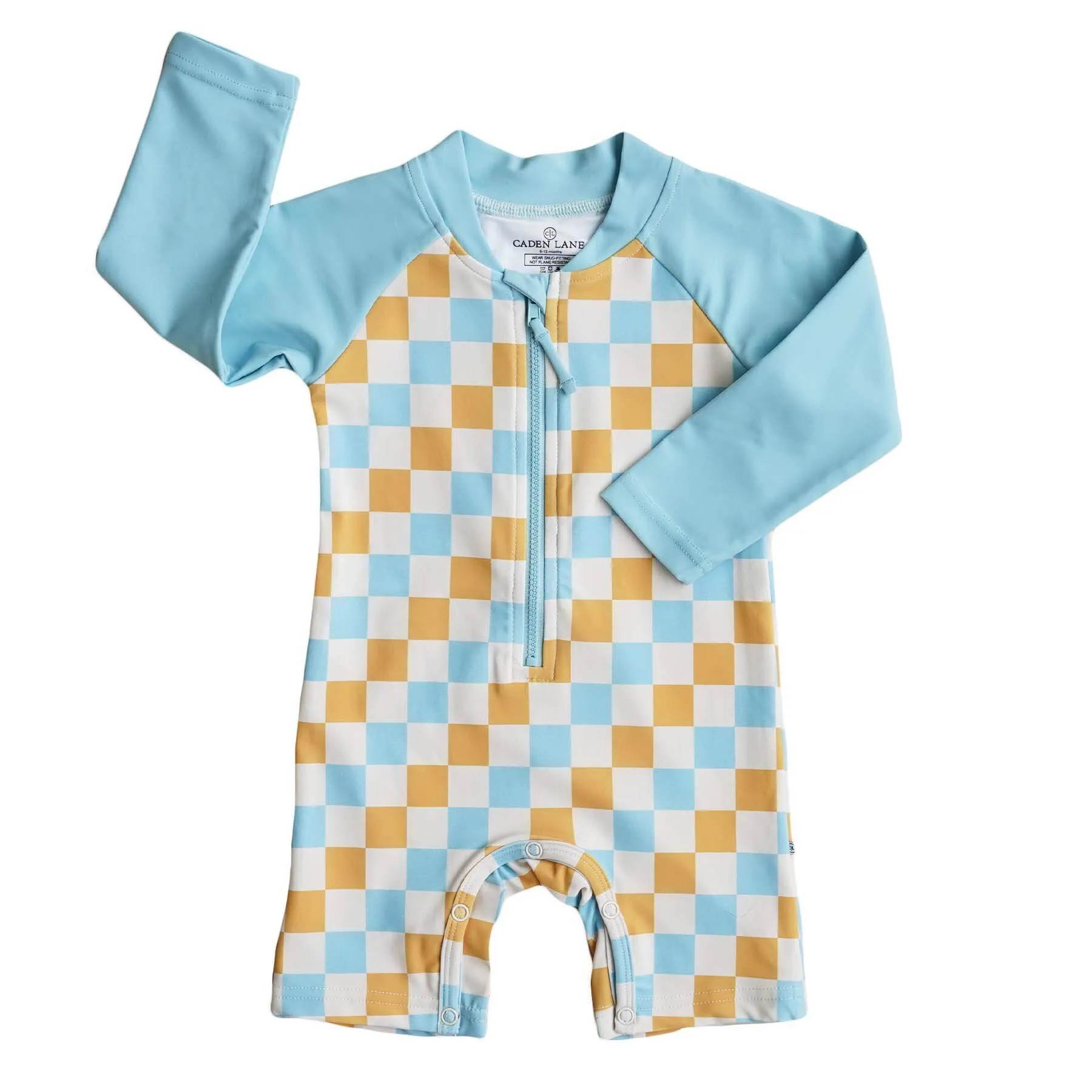 Long Sleeve Rash Guard Swim Romper Shortie | Sun's Out