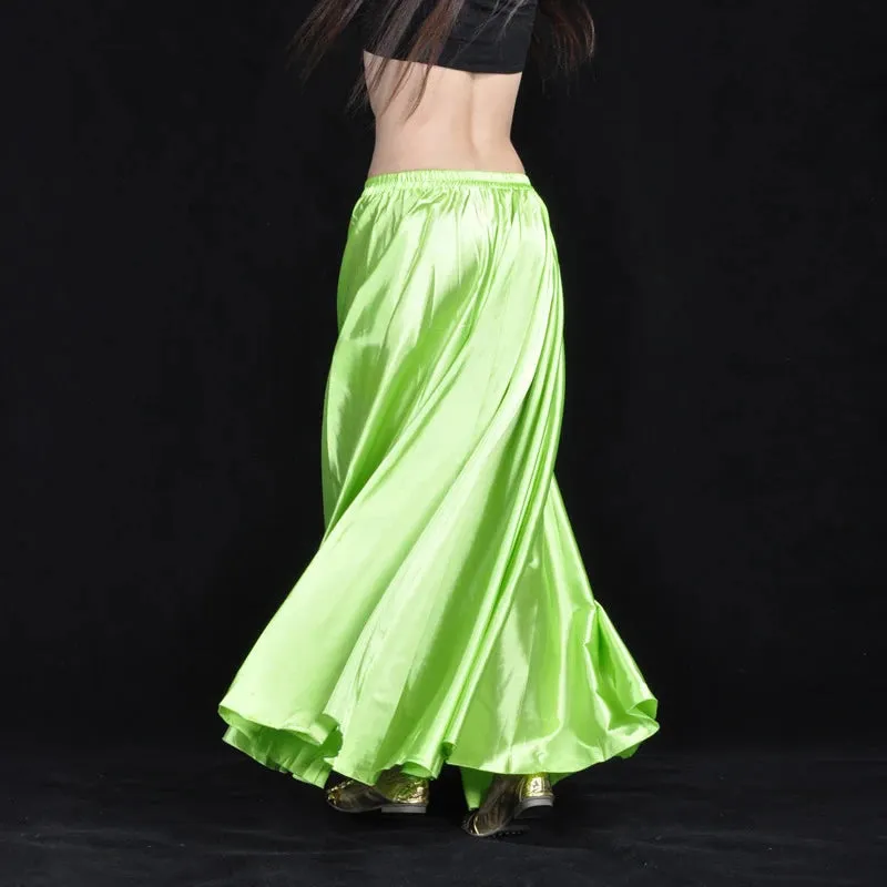 Long Spanish Satin Skirt Dance Costume 14 Colours