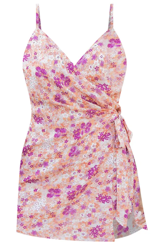 Love You Like Summer Pink Floral Romper FINAL SALE