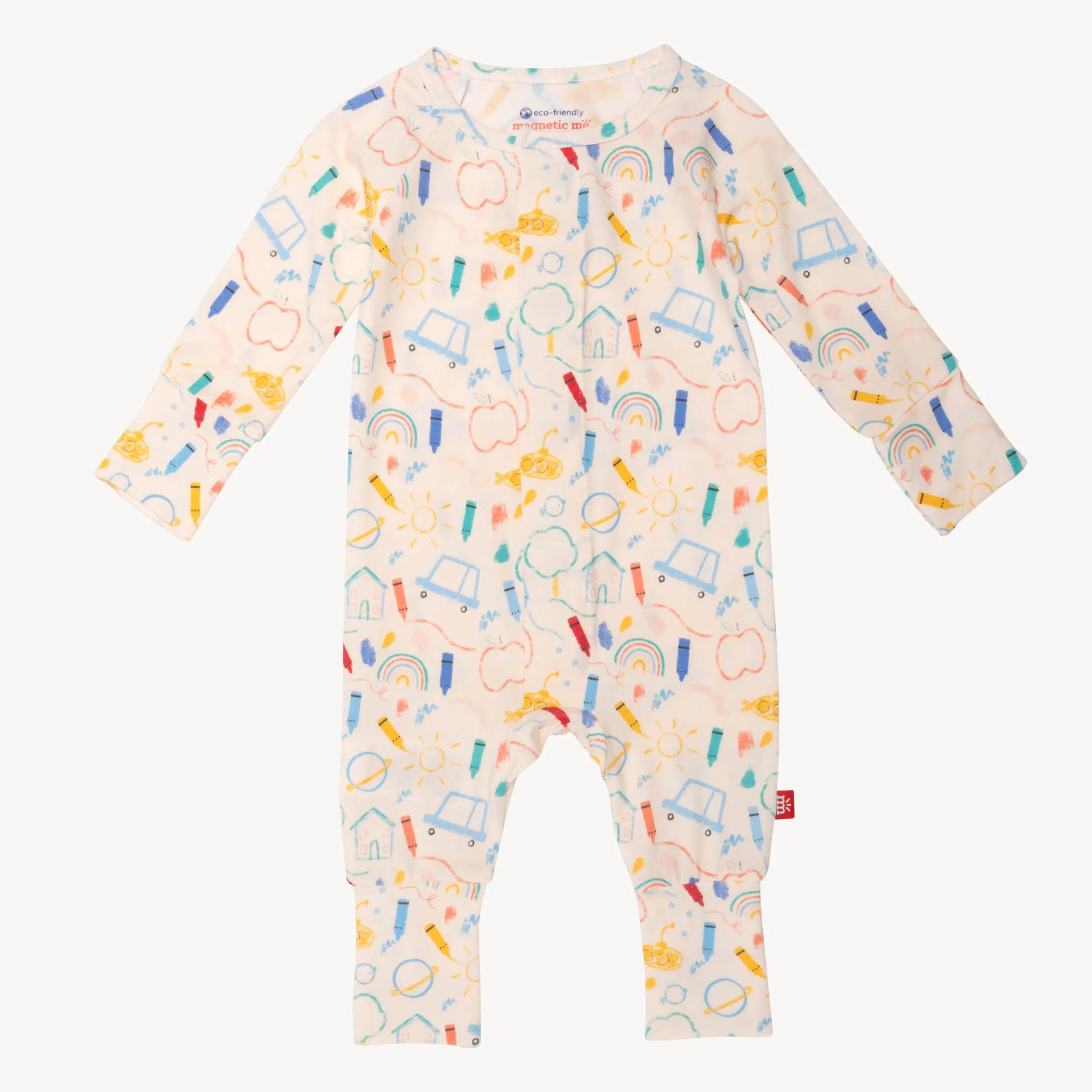 Magnetic Me Modal Grow With Me Coverall - Doodle Pop