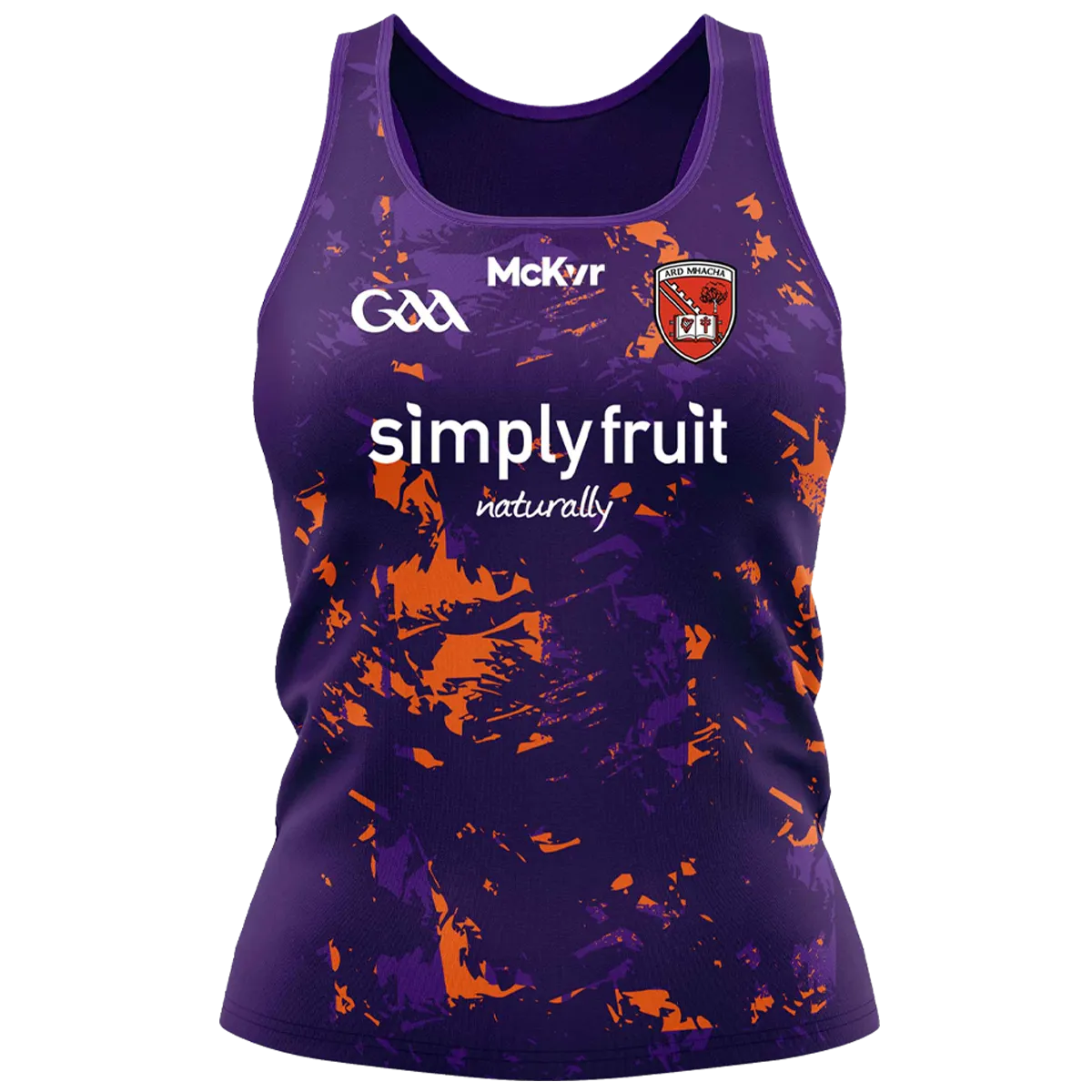 Mc Keever Armagh GAA Official Vital Training Vest - Womens - Purple/Orange