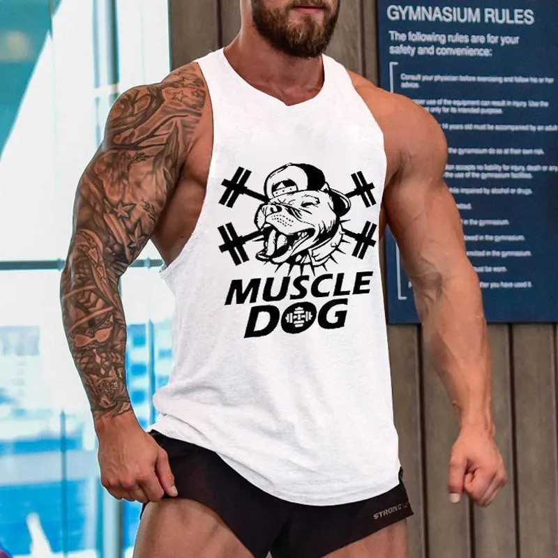 Men's Fashion Printed Cotton Casual Sports Vest