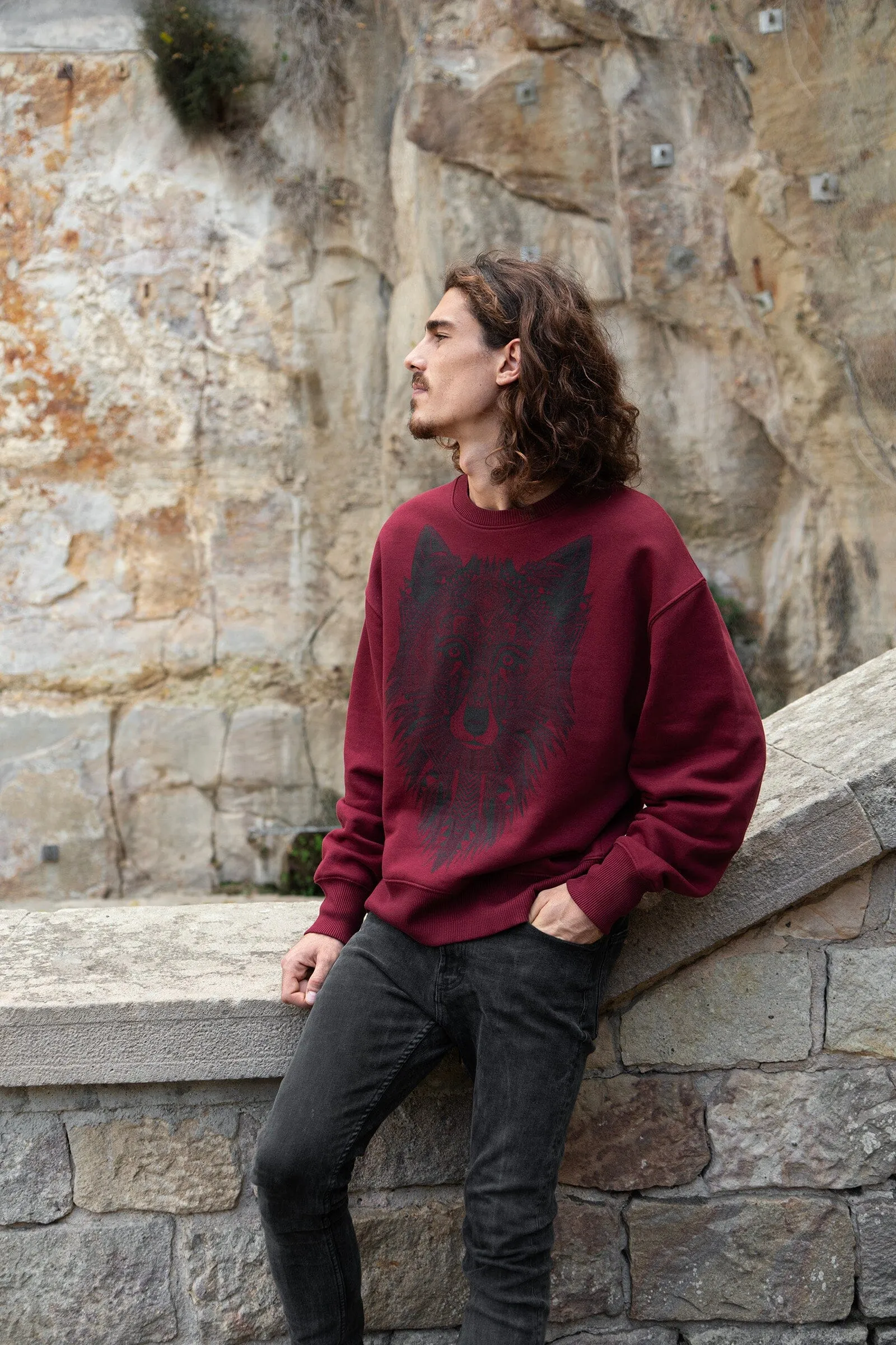 Men's Relaxed Sweatshirt | Grey Wolf