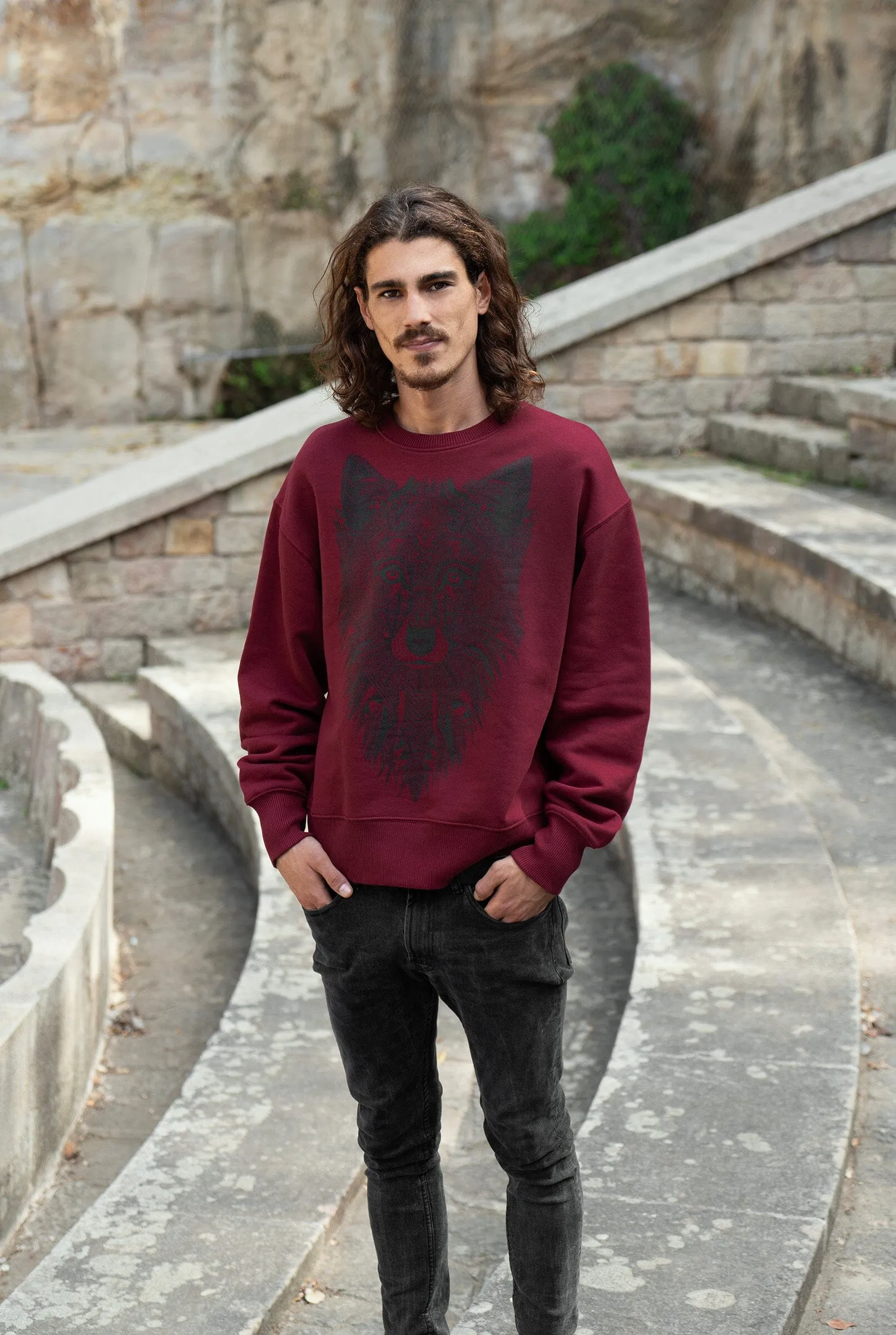 Men's Relaxed Sweatshirt | Grey Wolf