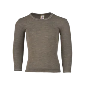 Merino Wool & Silk Long Sleeve Shirt - Alder