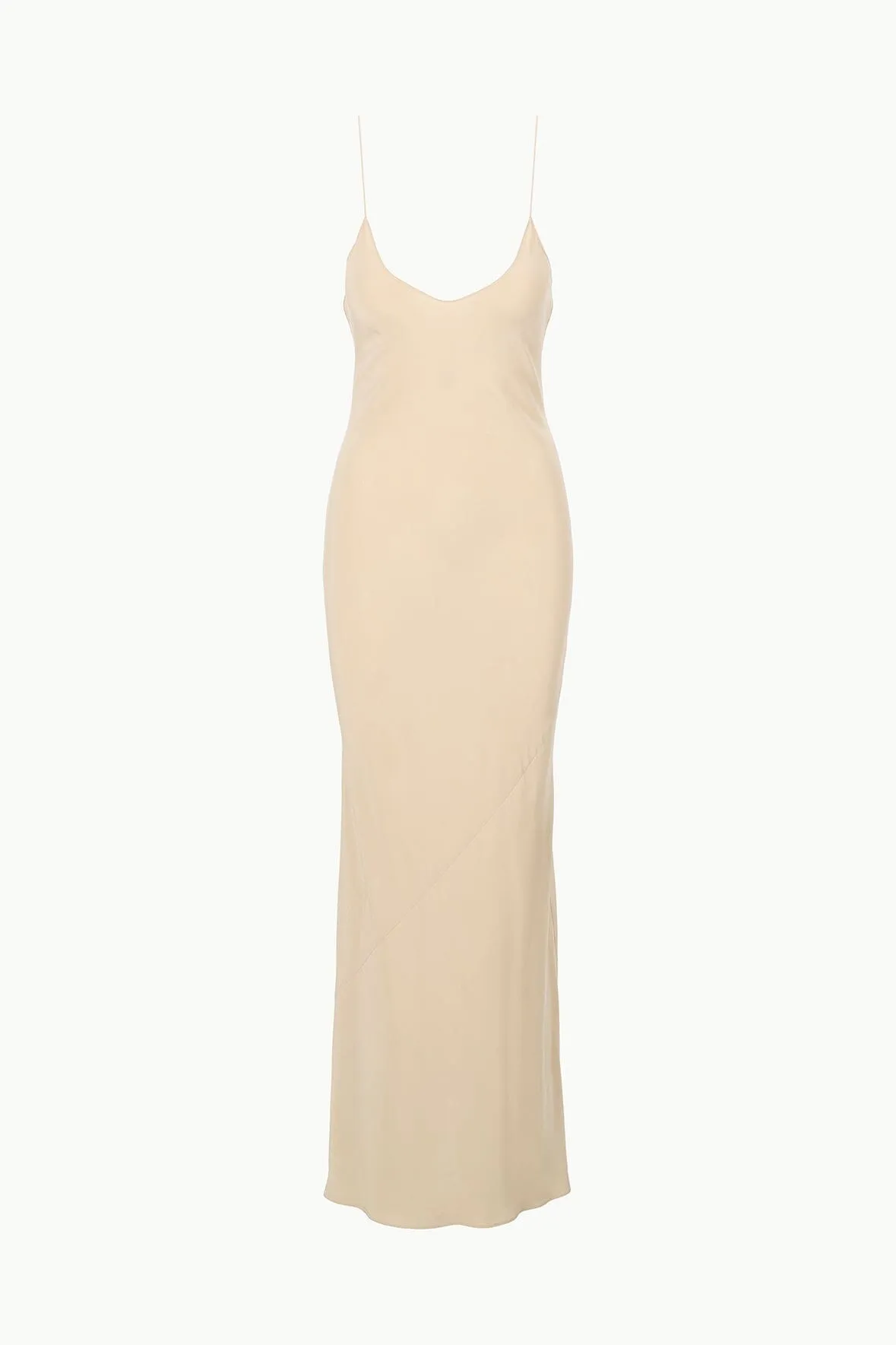 MILNER SILK SLIP DRESS | STONE