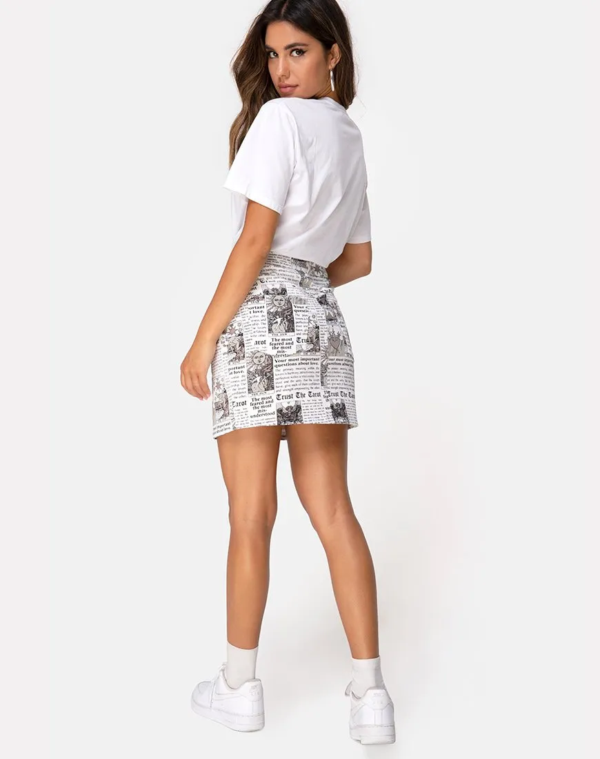 Mini Broomy Skirt in Tarot