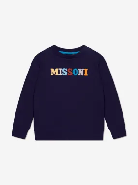 Missoni Boys Logo Sweatshirt in Blue