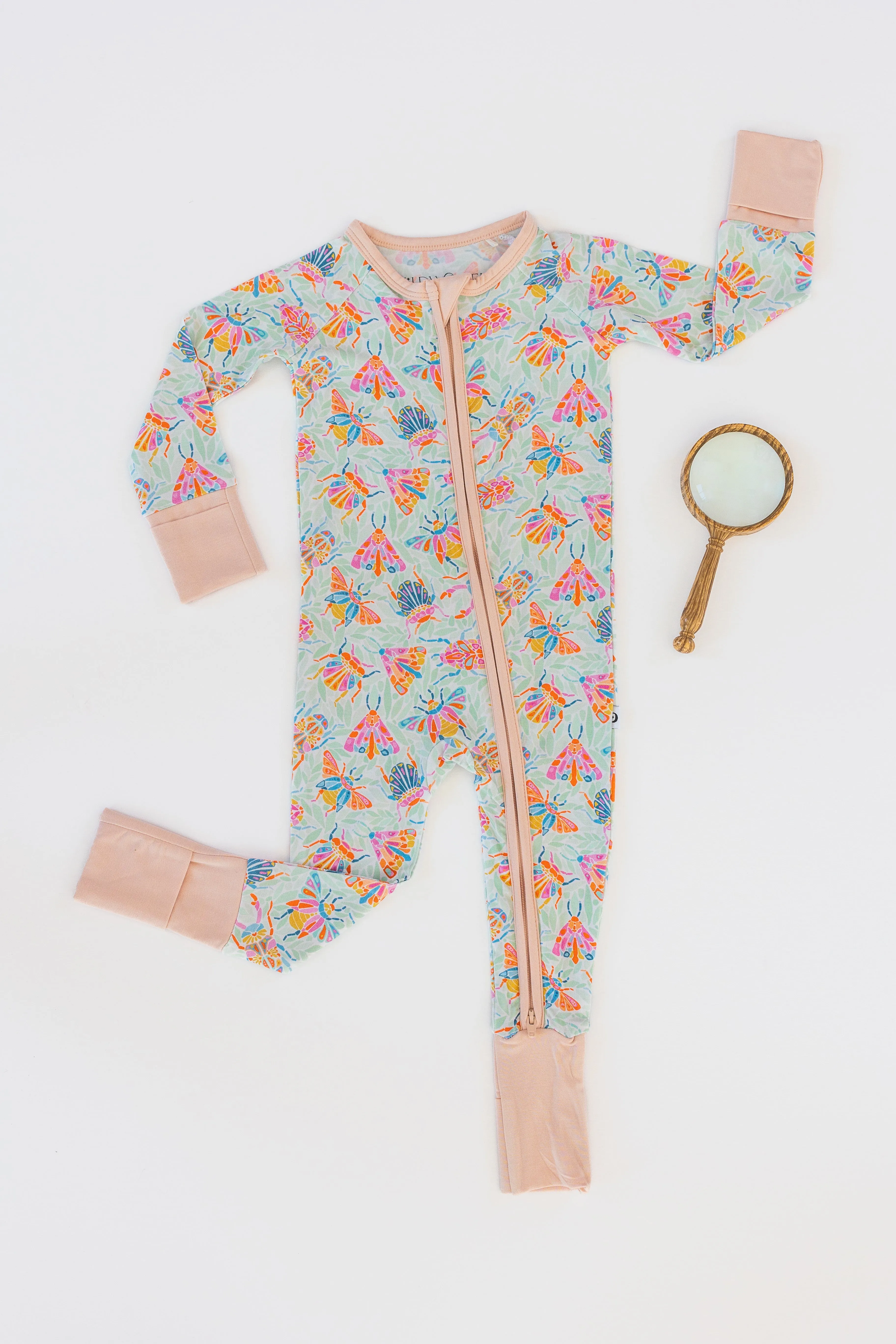 Mosaic Bugs Zip Romper