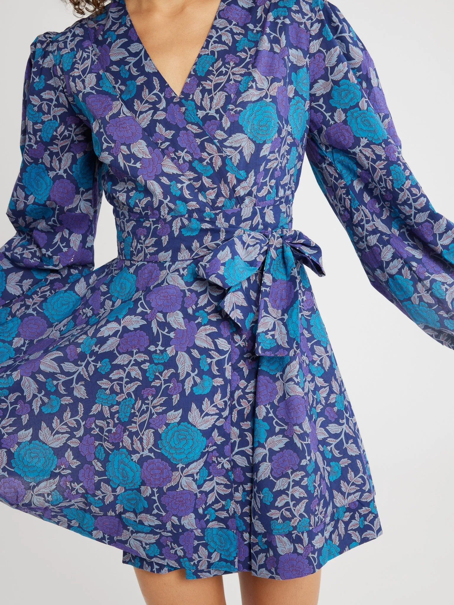 Nan Wrap Dress in Twilight