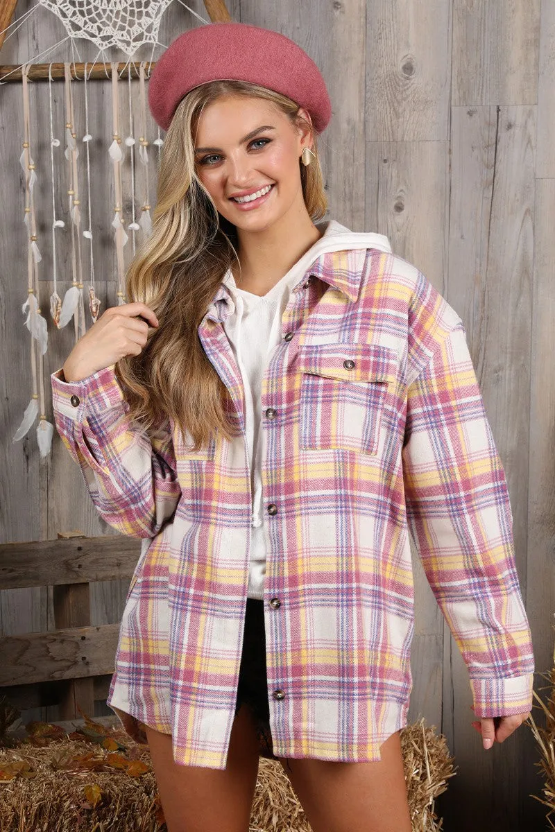 Ninexis Flannel Texture Shacket