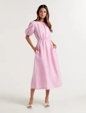 Noa Linen Midi Dress