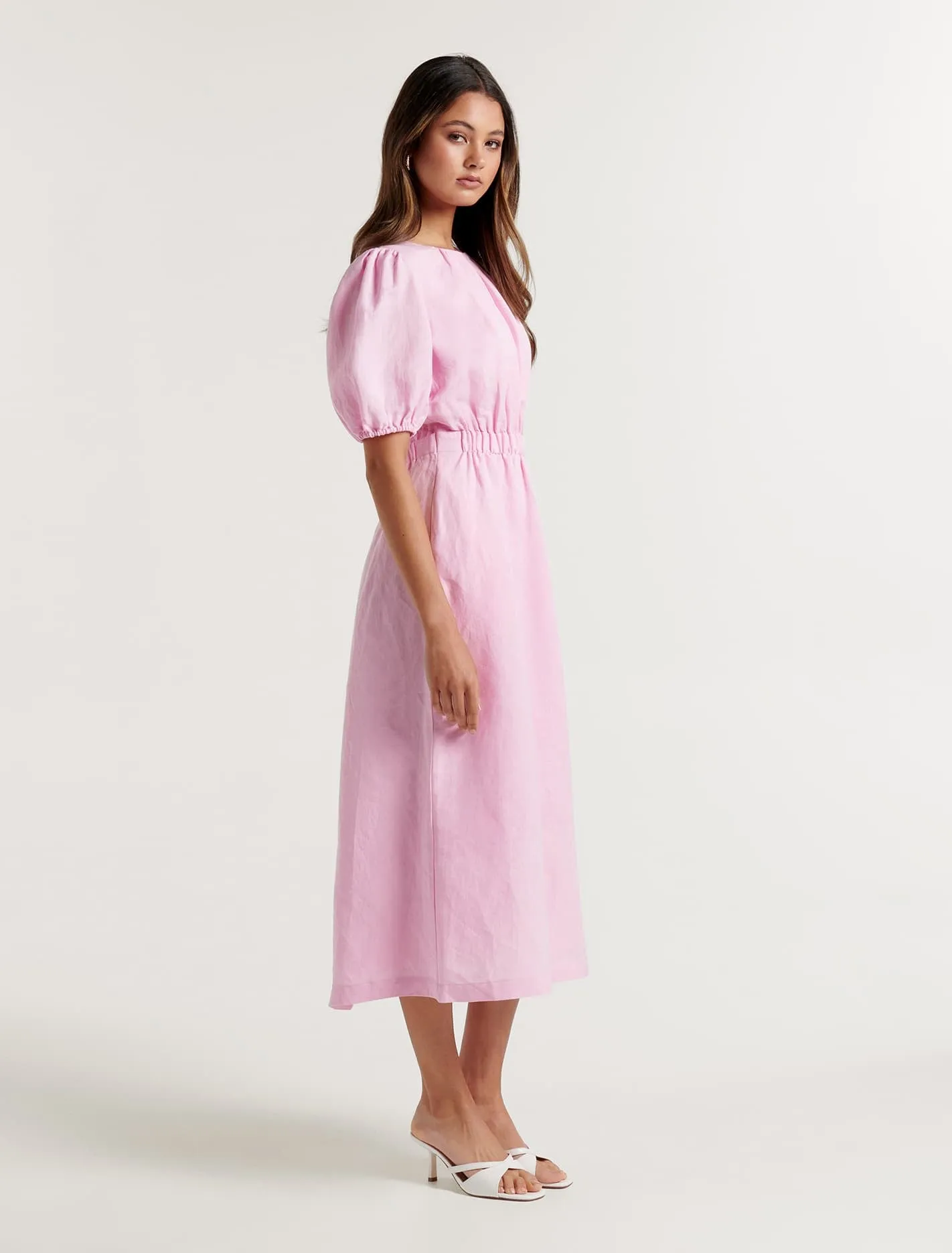 Noa Linen Midi Dress