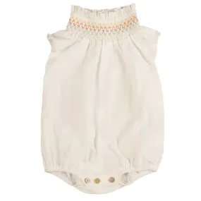 Noma Ivory Ombre Neck Stitching Romper (NBB717)