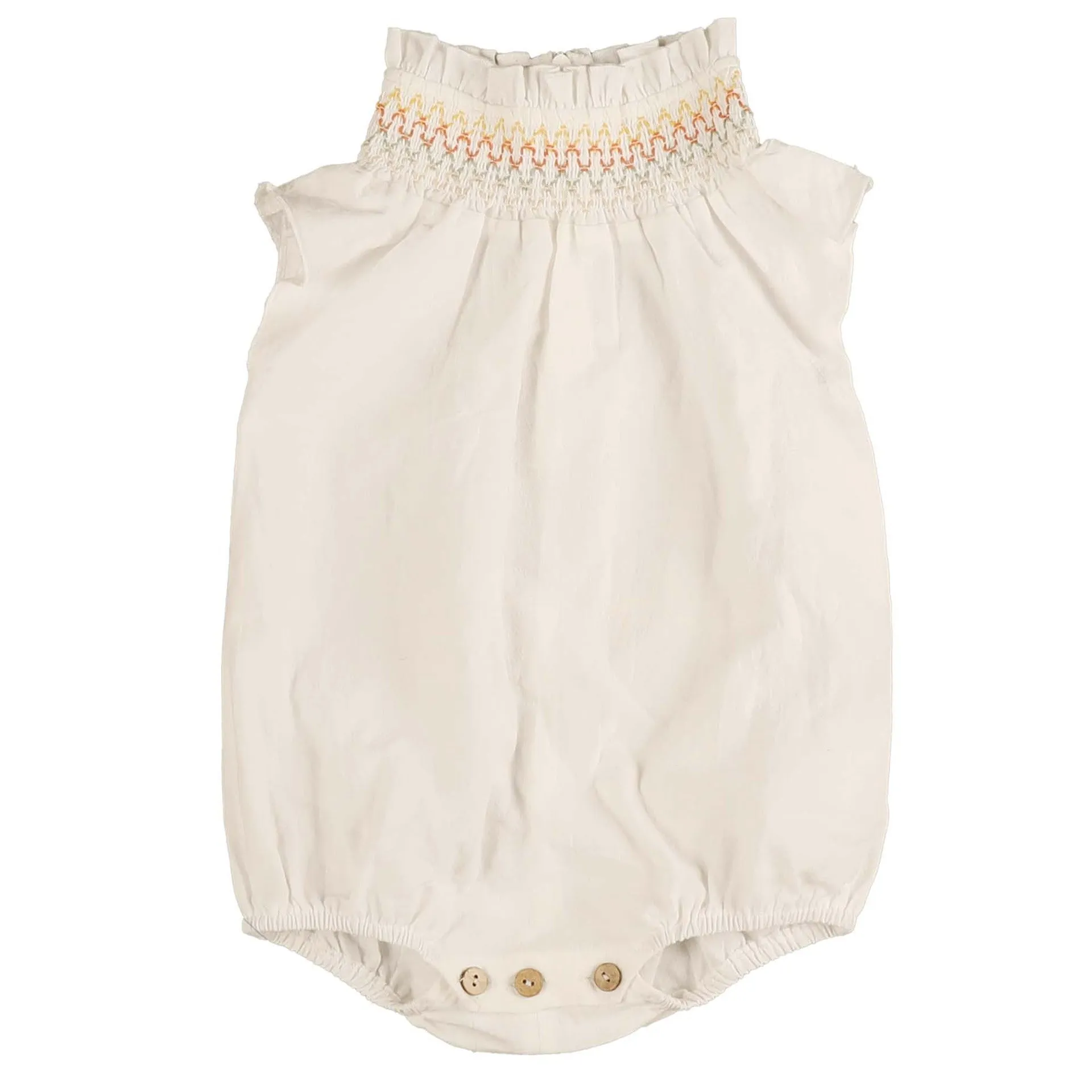 Noma Ivory Ombre Neck Stitching Romper (NBB717)