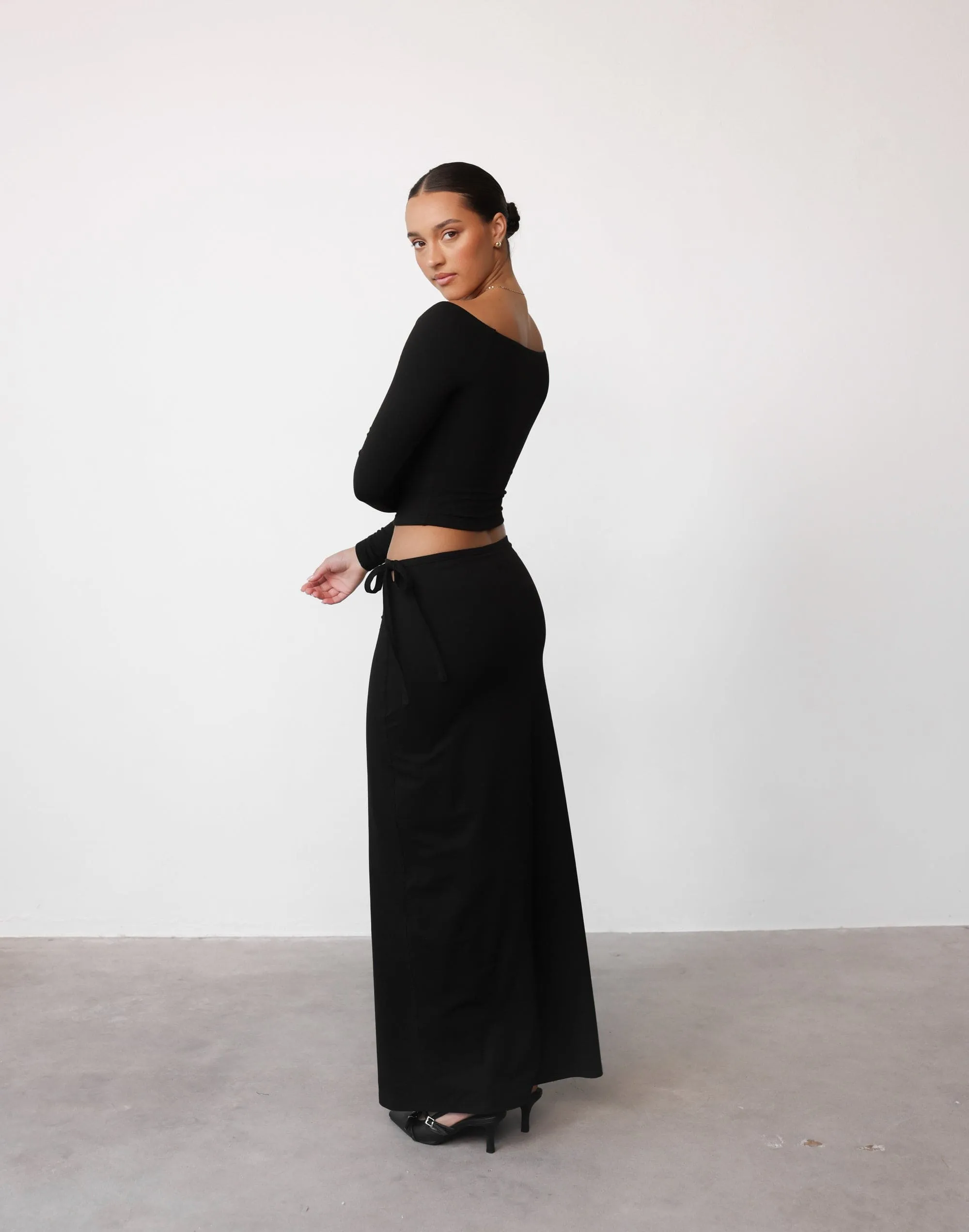 Noni Maxi Skirt (Black)