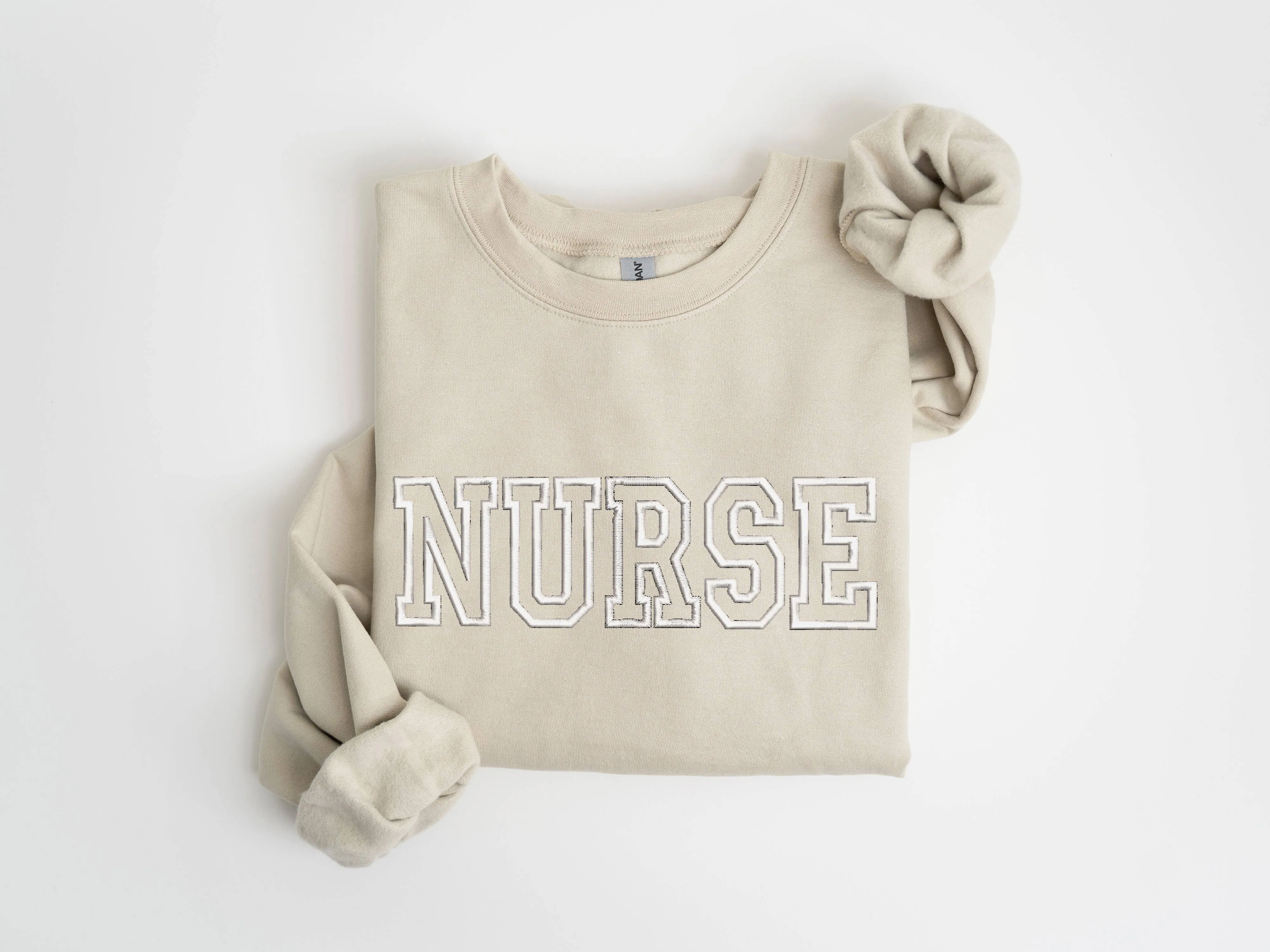 Nurse Embroidered Sweatshirt, Nursing Sweatshirt