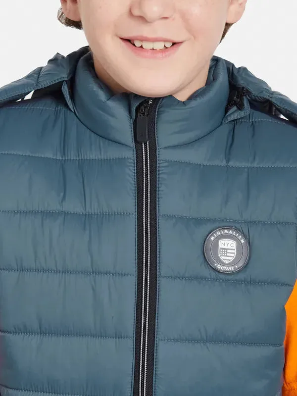 Octave Boys Hooded Quilted Jacket