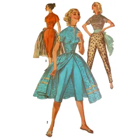 PDF - Vintage 1950s Pattern – Pants, Blouse & Over-skirt Set -  Bust 34” (86.4cm) - Instantly  Print at Home