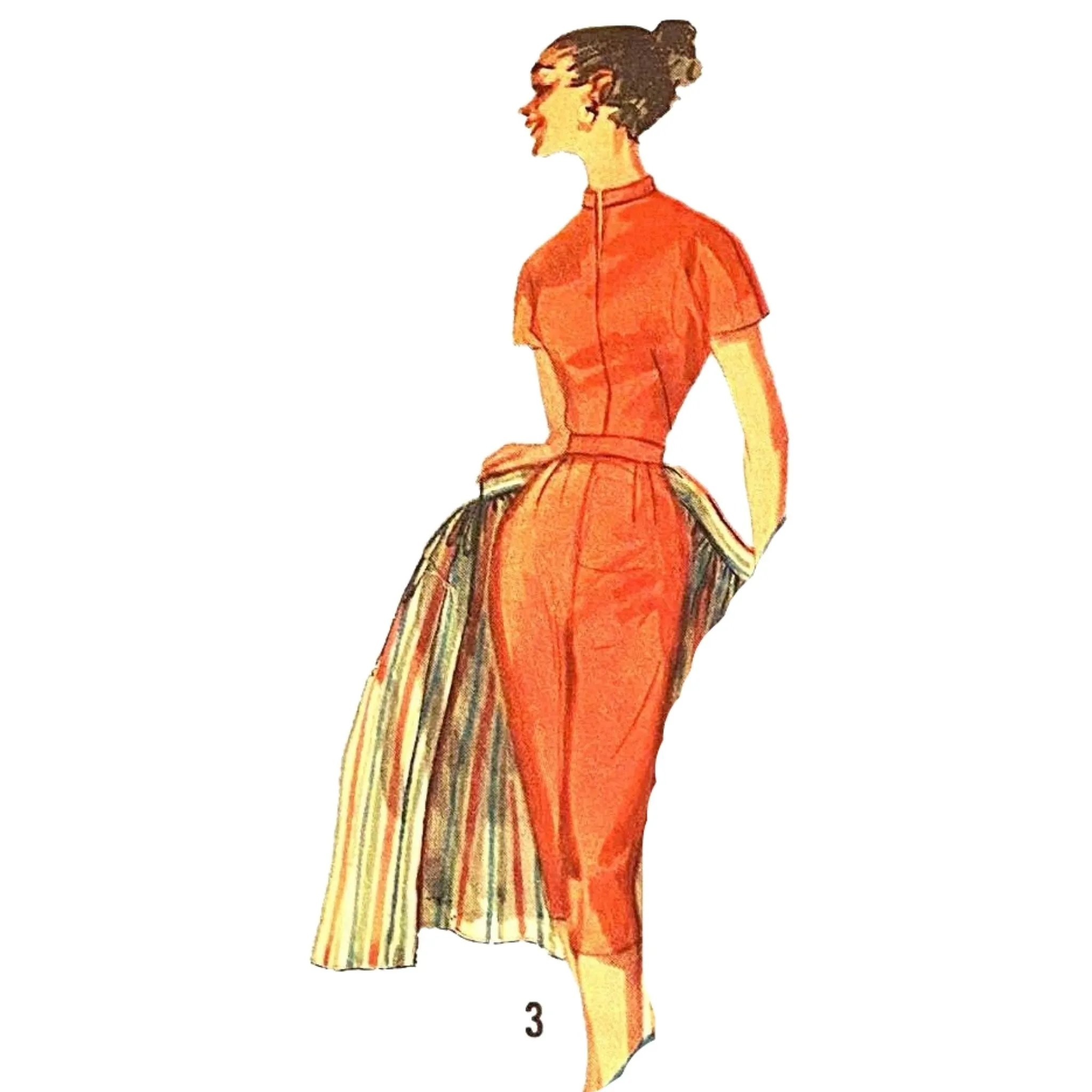 PDF - Vintage 1950s Pattern – Pants, Blouse & Over-skirt Set -  Bust 34” (86.4cm) - Instantly  Print at Home