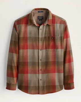 Pendleton | Tan/Red Plaid Trail Shirt