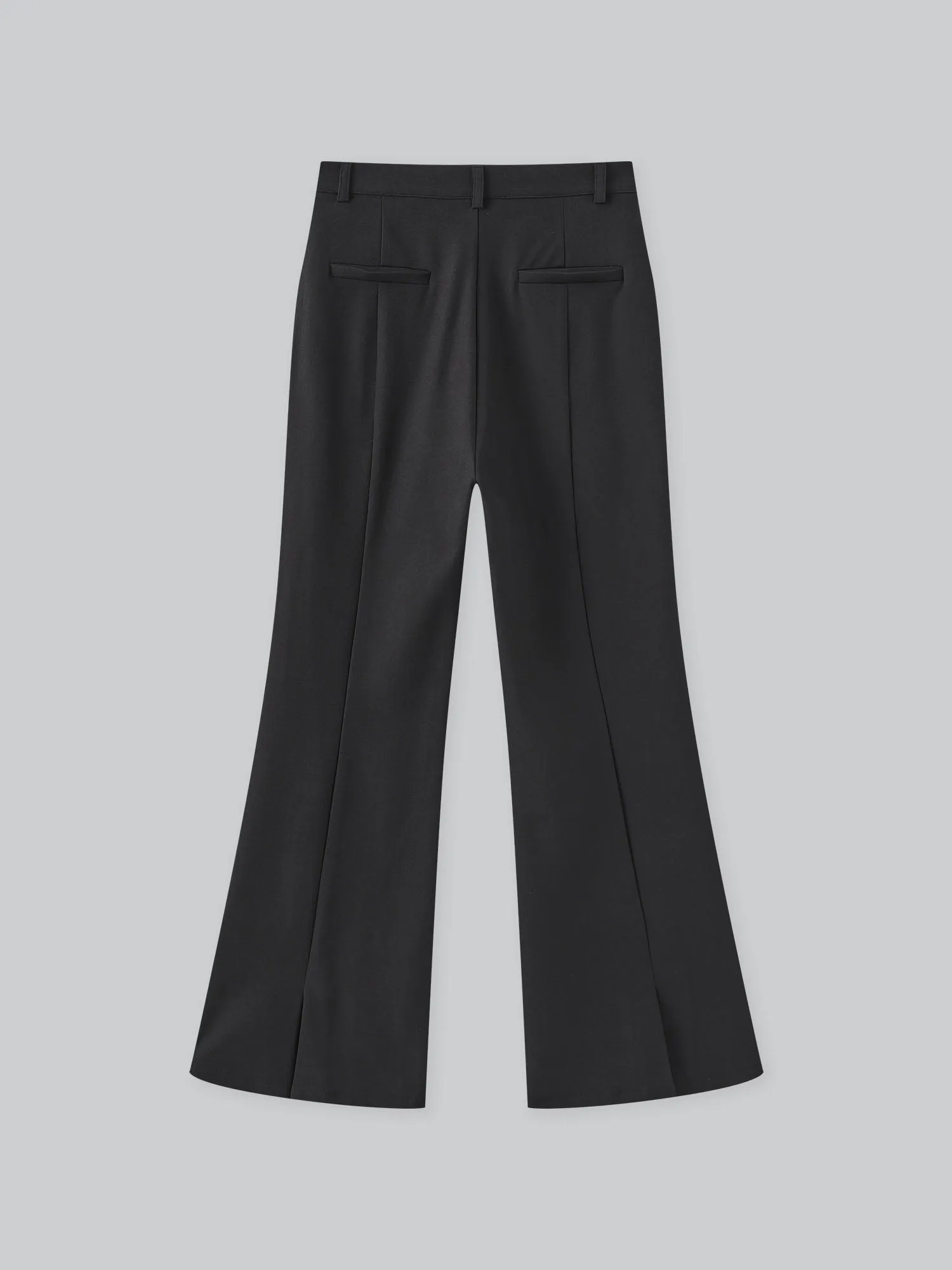 Petal Back Slit Bootcut Pants