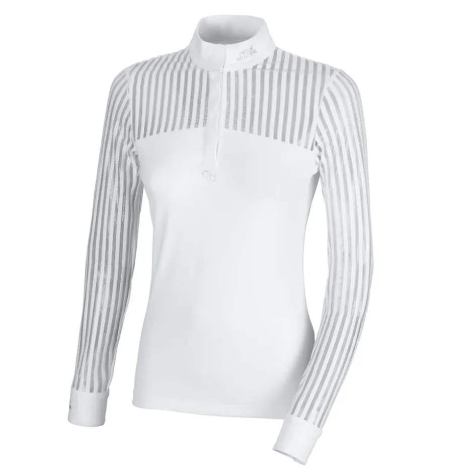 Pikeur Juniper Long Sleeve Show Shirt - White