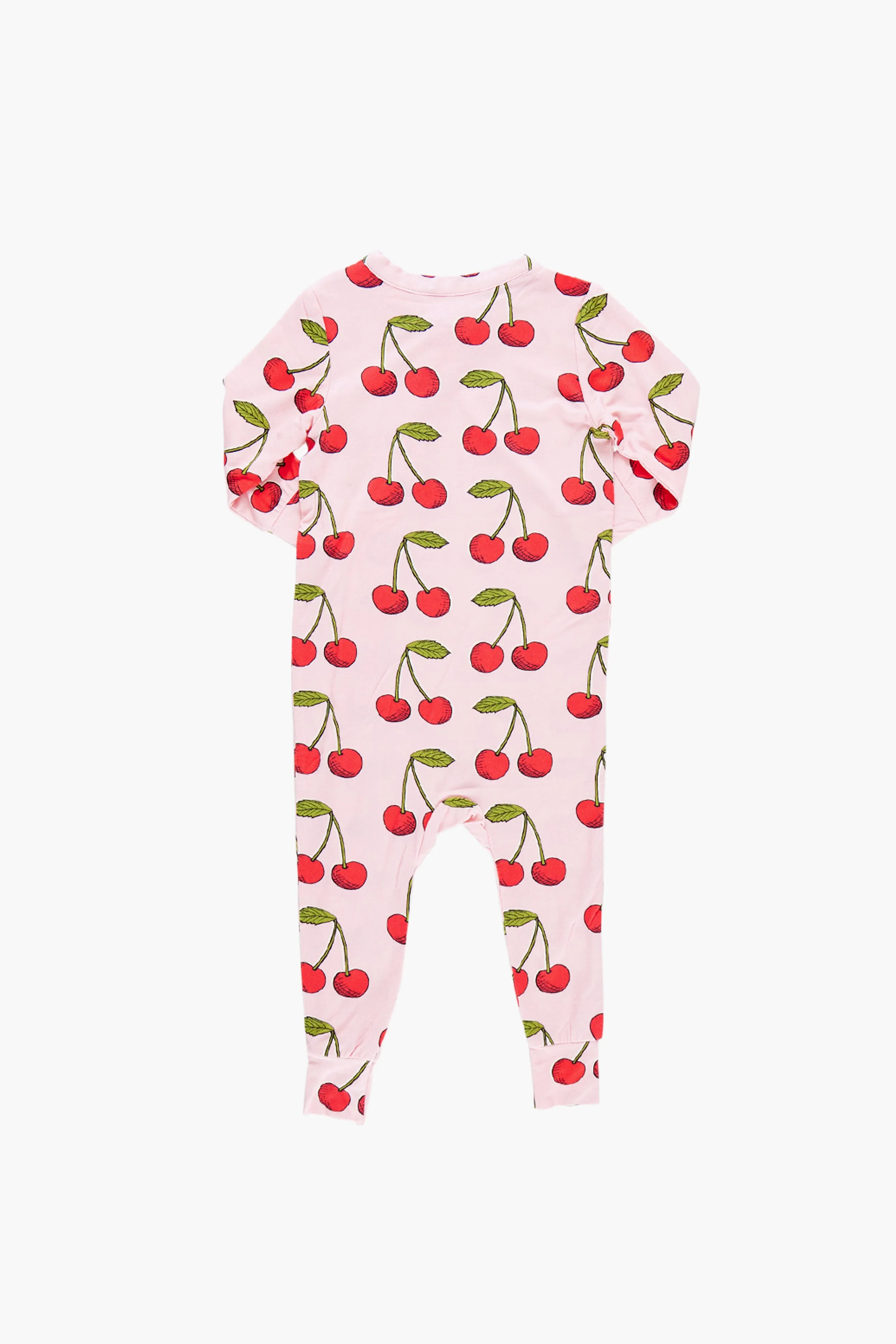 Pink Cherries Baby Bamboo Romper