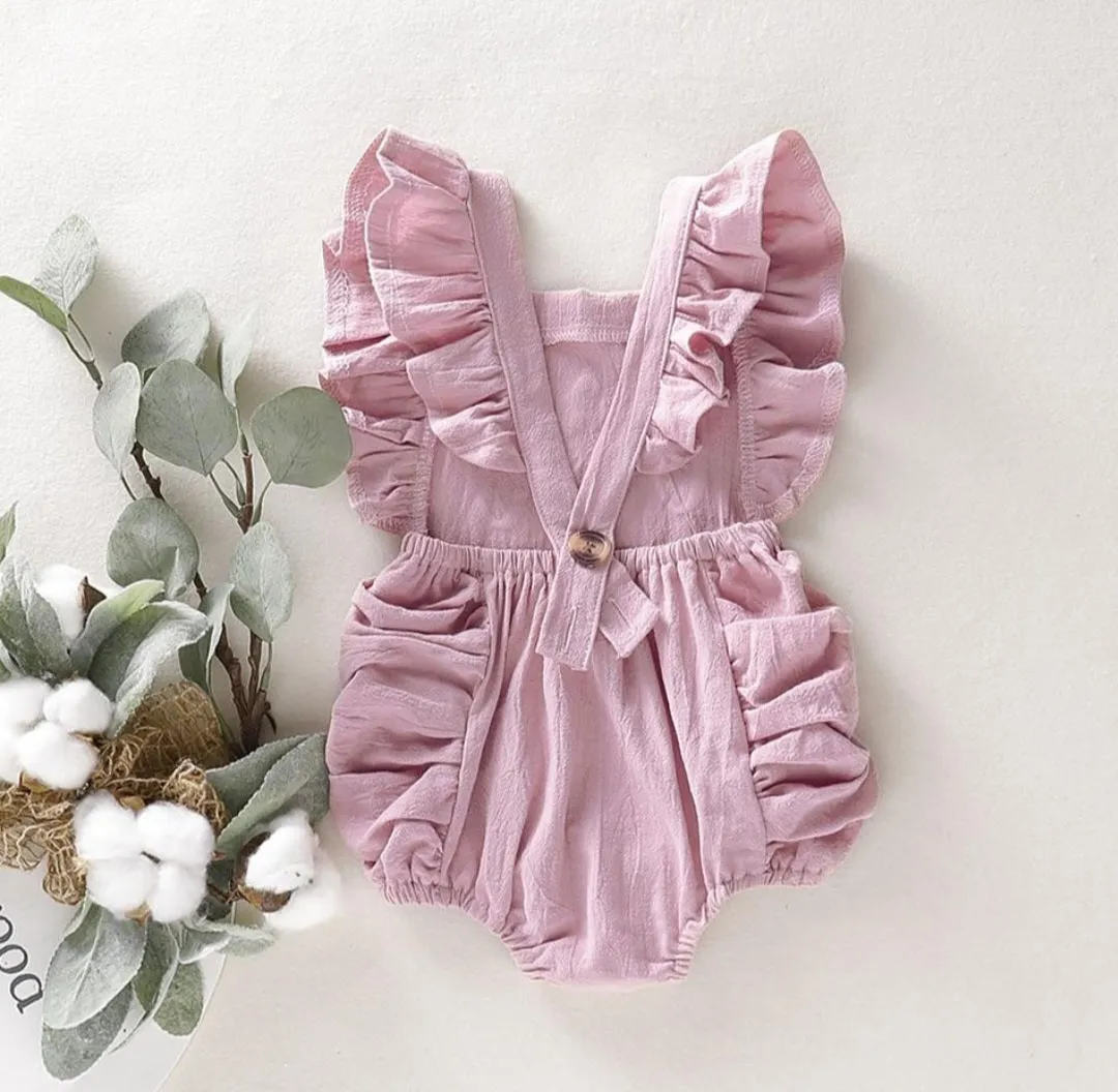 Pink First Birthday Romper #1000186