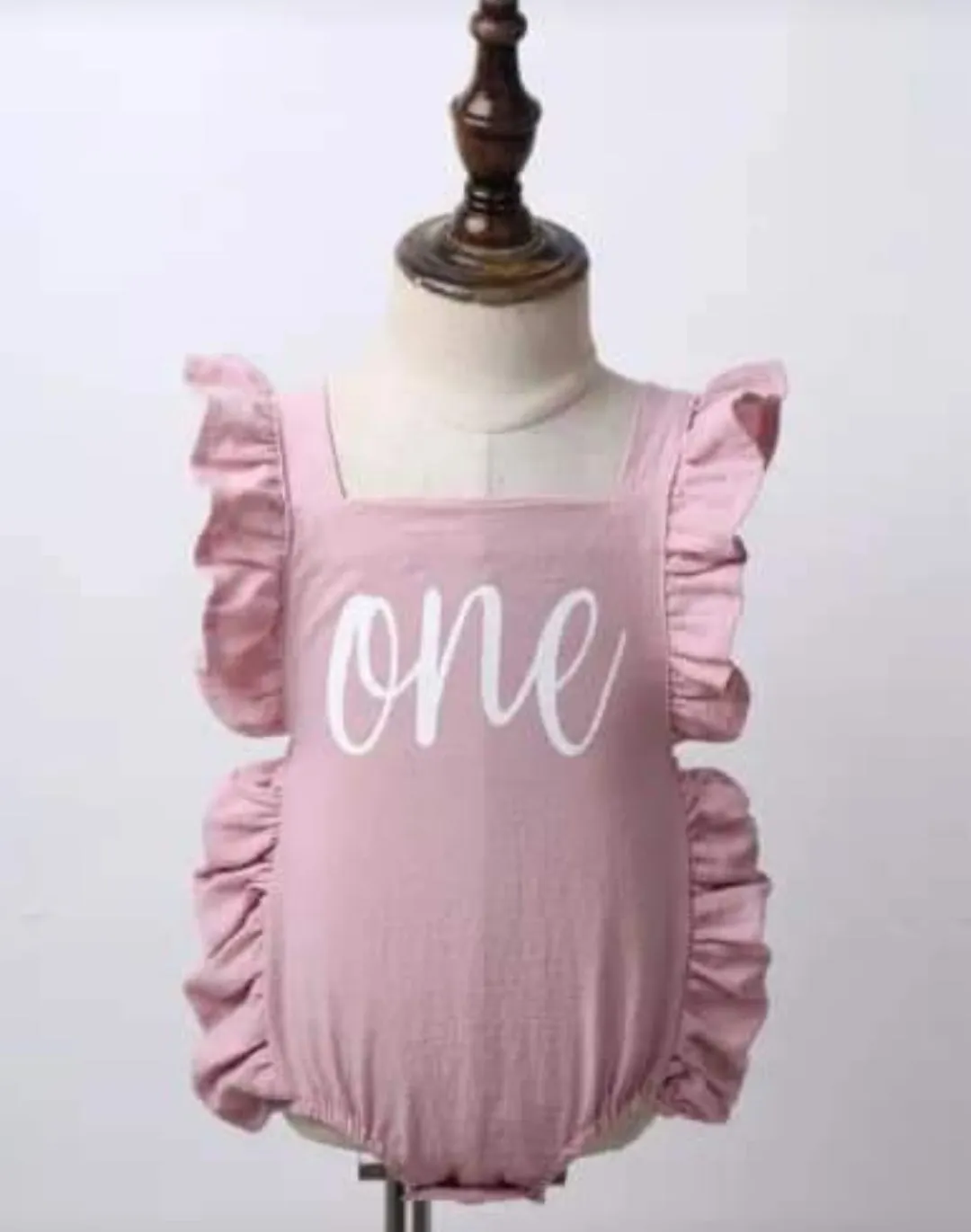 Pink First Birthday Romper #1000186