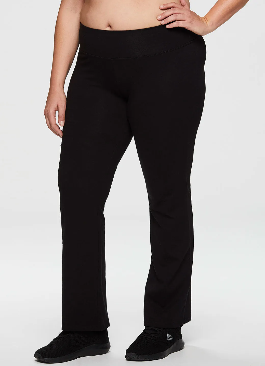 Plus Prime Cotton Spandex Boot Cut Yoga Pant