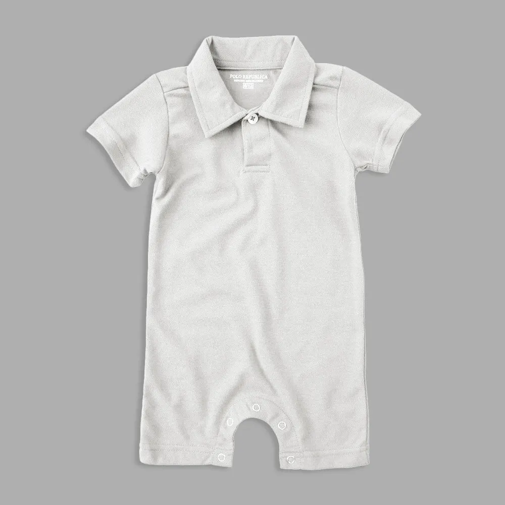 Polo Republica Essentials Short Sleeve Pique Polo Baby Romper