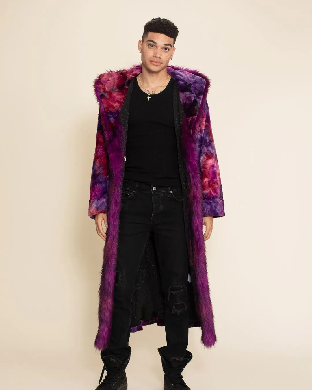 Purple Panther Classic Faux Fur Style Robe | Men's